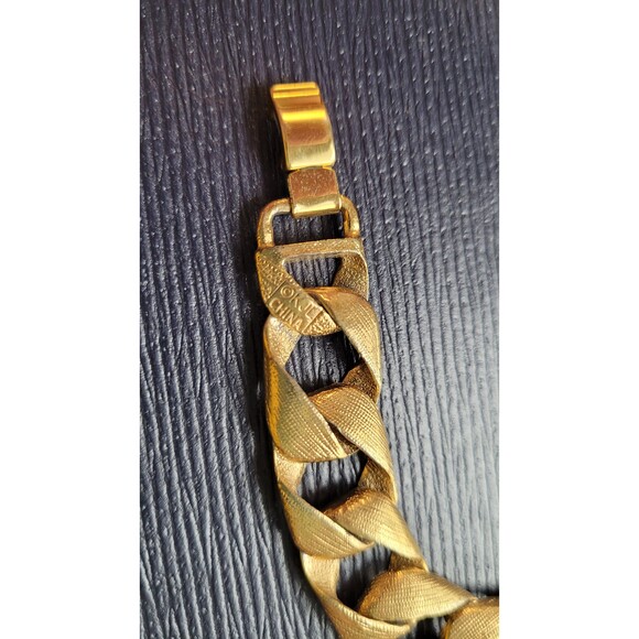 Chunky Gold KJL Kenneth J Lane Bracelet - Picture 2 of 3